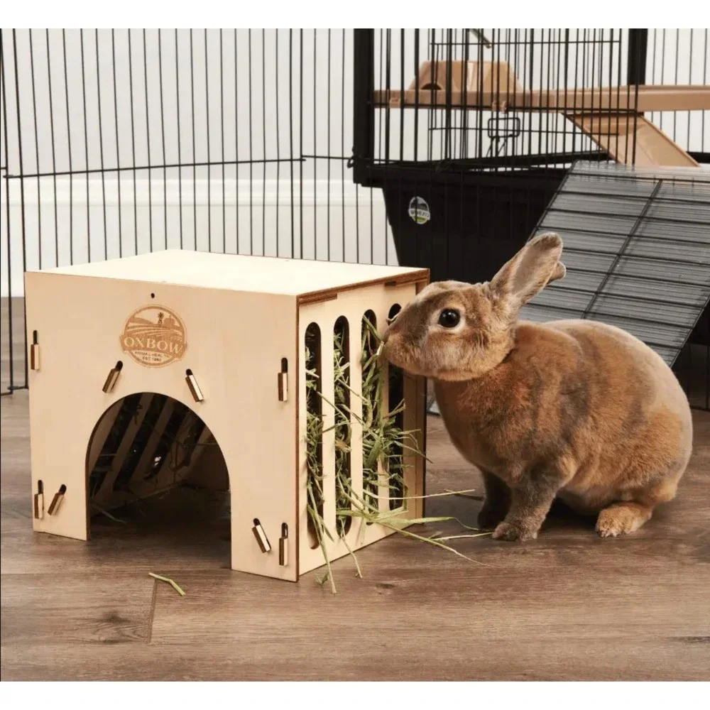 NEW! Oxbow Enriched Life Hay House for Bunny Rabbits, Guinea Pigs, Chinchillas
